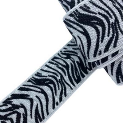 Tigris mintás lurexes gumiszalag